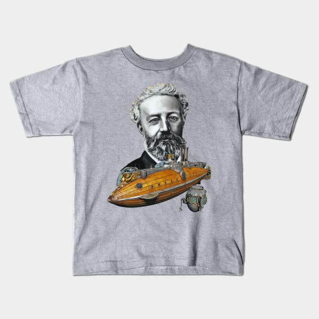 Jules Verne Kids T-Shirt by Among the Leaves Apparel